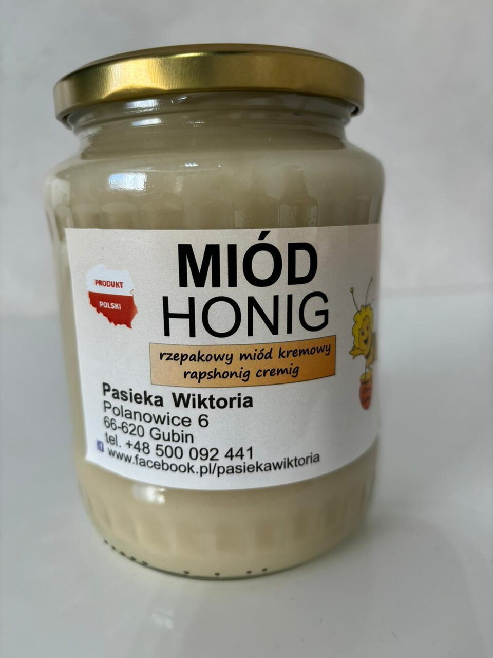 Rzepakowy miód kremowany 1kg